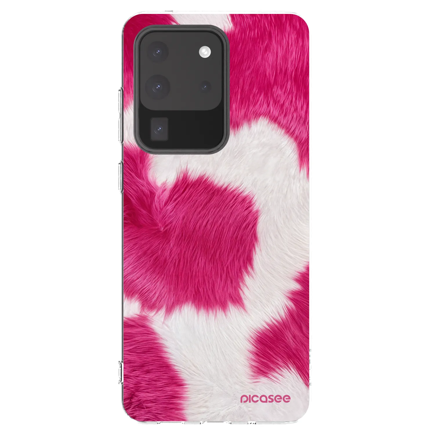 Picasee átlátszó szilikon tok az alábbi mobiltelefonokra Samsung Galaxy S20 Ultra 5G G988F - Pink Moo