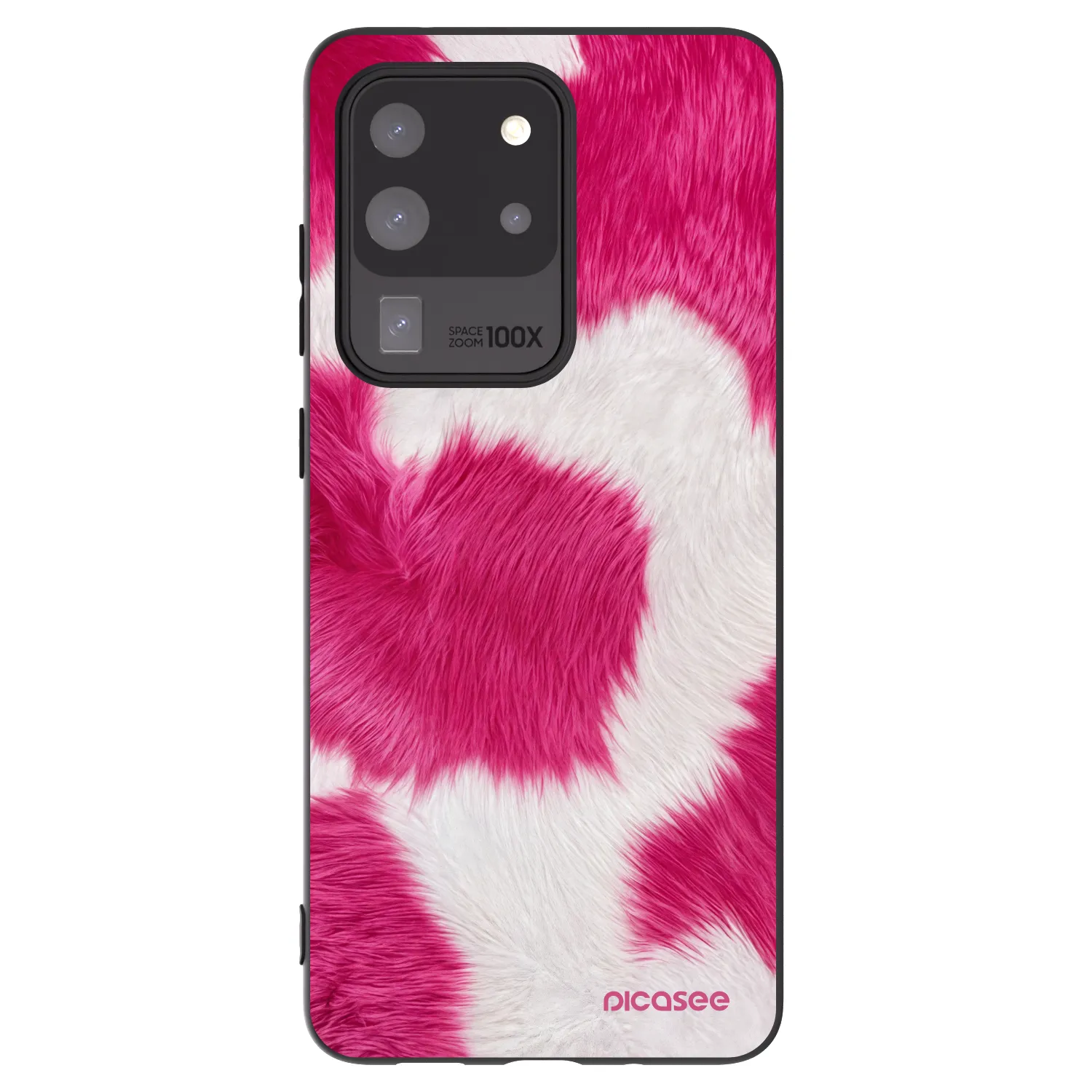 Picasee fekete szilikon tok az alábbi mobiltelefonokra Samsung Galaxy S20 Ultra 5G G988F - Pink Moo