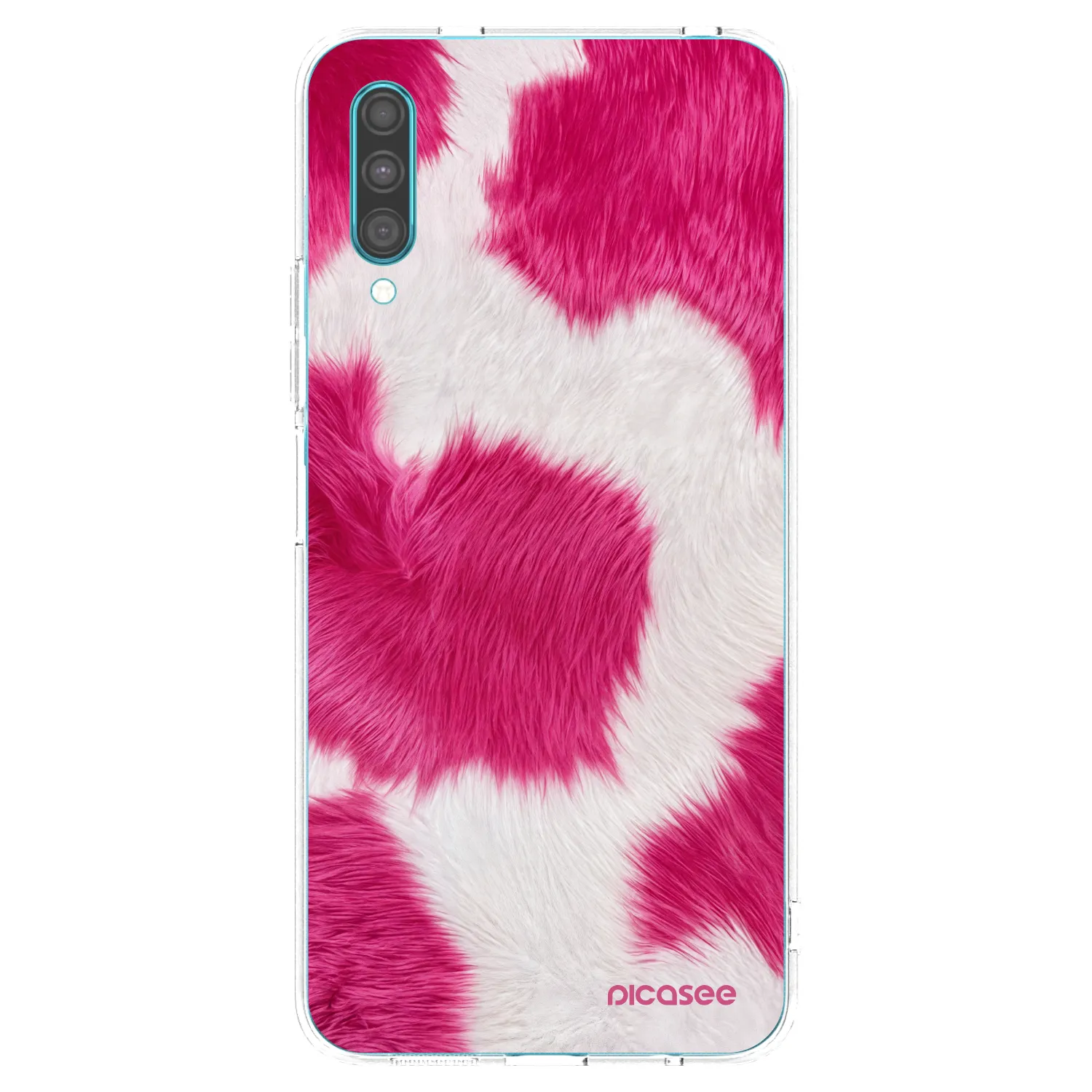 Picasee átlátszó szilikon tok az alábbi mobiltelefonokra Samsung Galaxy A30s A307F - Pink Moo