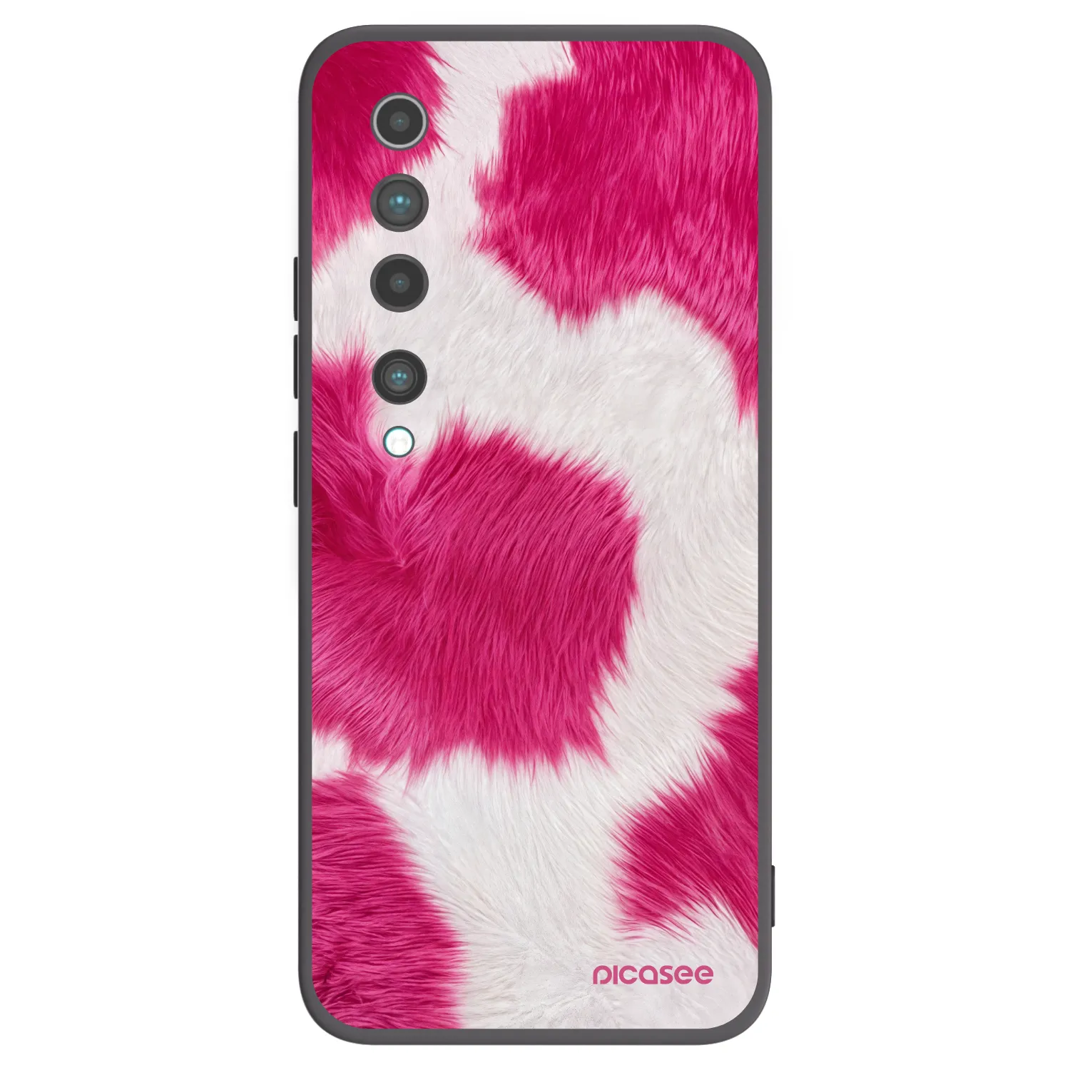 Picasee fekete szilikon tok az alábbi mobiltelefonokra Xiaomi Mi 10 - Pink Moo