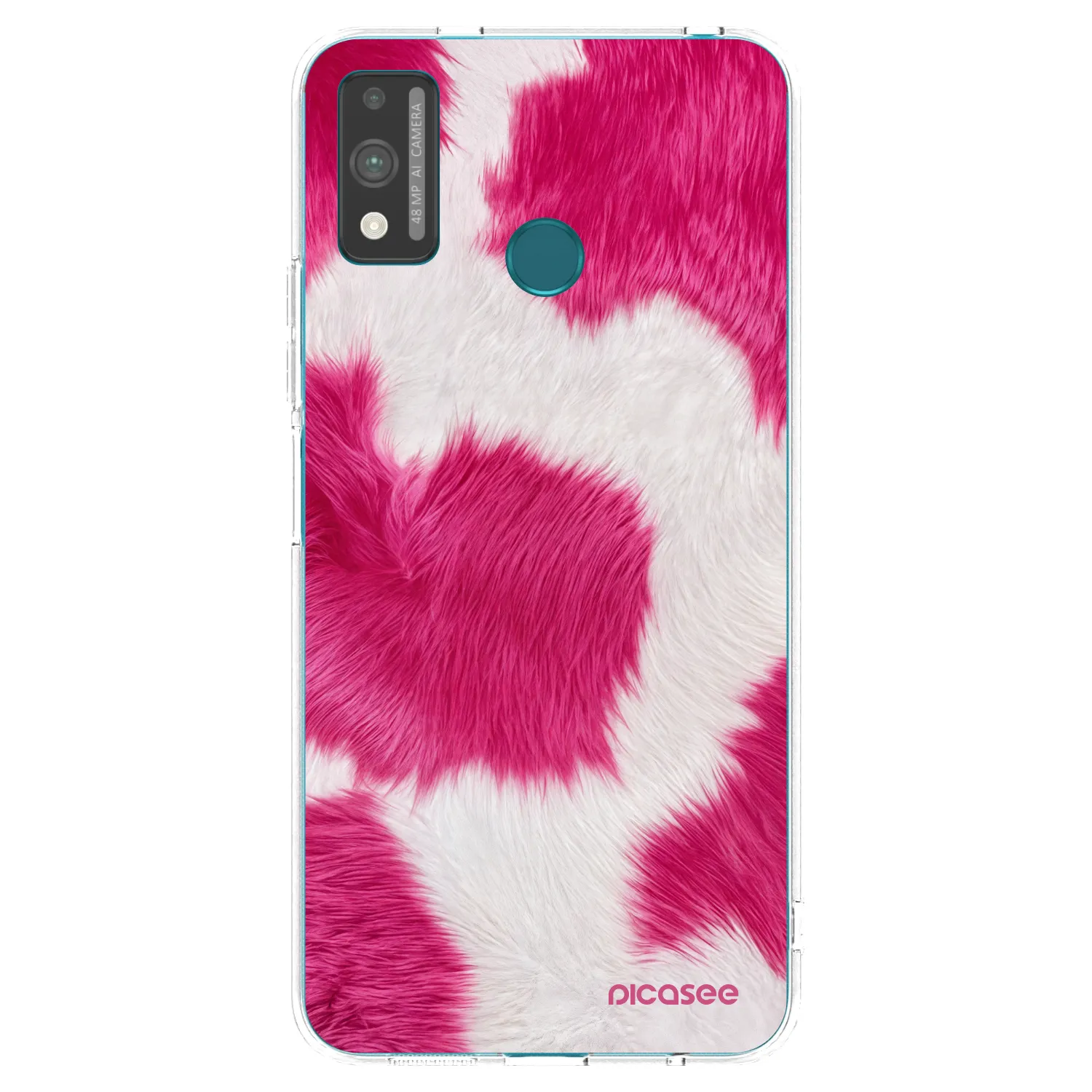 Picasee átlátszó szilikon tok az alábbi mobiltelefonokra Honor 9X Lite - Pink Moo