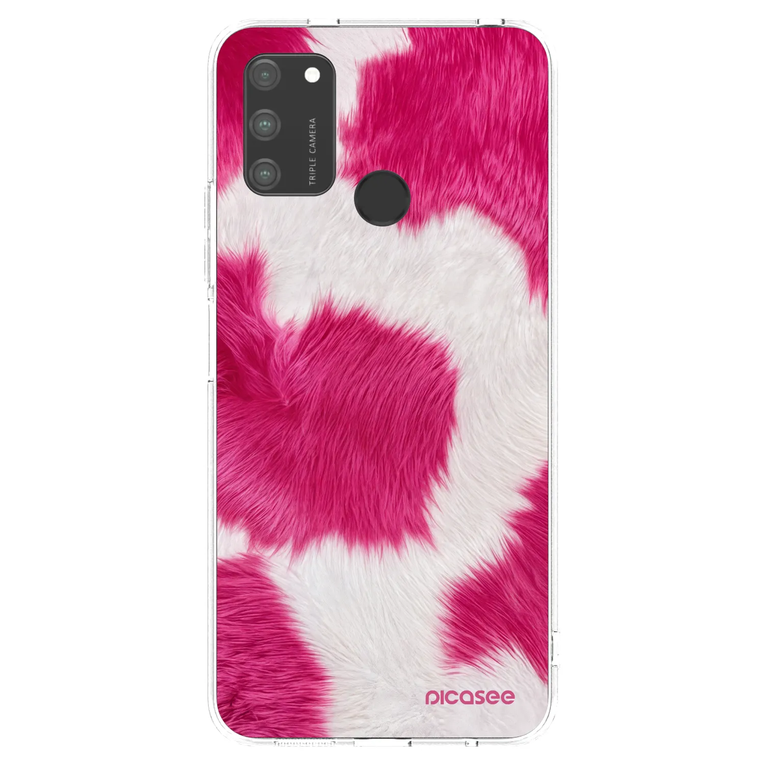 Picasee átlátszó szilikon tok az alábbi mobiltelefonokra Honor 9A - Pink Moo