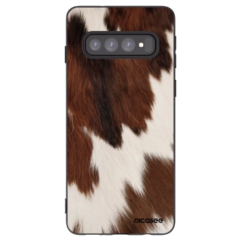 Picasee fekete szilikon tok az alábbi mobiltelefonokra Samsung Galaxy S10 G973 - Rustica