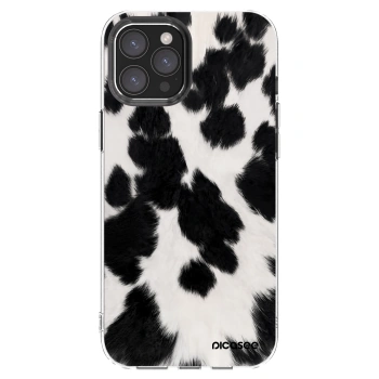 Picasee átlátszó szilikon tok az alábbi mobiltelefonokra Apple iPhone 12 Pro Max - Black Moo