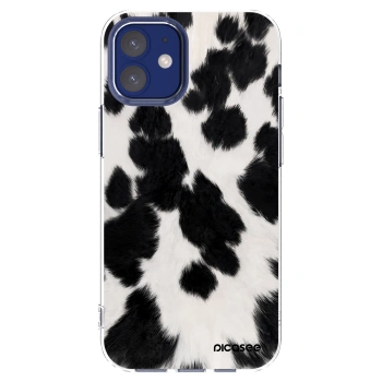 Picasee átlátszó szilikon tok az alábbi mobiltelefonokra Apple iPhone 12 mini - Black Moo
