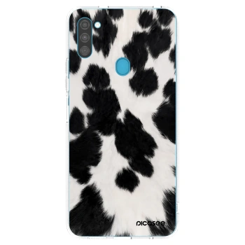 Picasee átlátszó szilikon tok az alábbi mobiltelefonokra Samsung Galaxy M11 - Black Moo