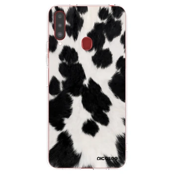 Picasee átlátszó szilikon tok az alábbi mobiltelefonokra Samsung Galaxy A20s - Black Moo