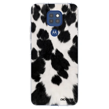 Picasee átlátszó szilikon tok az alábbi mobiltelefonokra Motorola Moto G9 Play - Black Moo