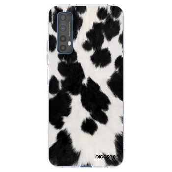 Picasee átlátszó szilikon tok az alábbi mobiltelefonokra Realme 7 - Black Moo
