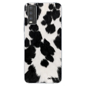 Picasee átlátszó szilikon tok az alábbi mobiltelefonokra Vivo Y20s - Black Moo