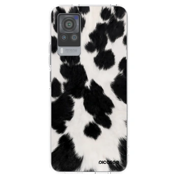 Picasee átlátszó szilikon tok az alábbi mobiltelefonokra Vivo X60 Pro 5G - Black Moo