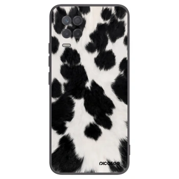 Picasee fekete szilikon tok az alábbi mobiltelefonokra Realme 8 5G - Black Moo
