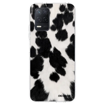Picasee átlátszó szilikon tok az alábbi mobiltelefonokra Realme 8 5G - Black Moo