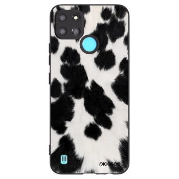 Picasee fekete szilikon tok az alábbi mobiltelefonokra Realme C21Y - Black Moo