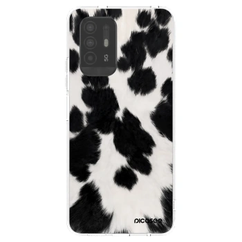 Picasee átlátszó szilikon tok az alábbi mobiltelefonokra OPPO A94 5G - Black Moo