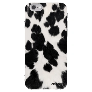 Picasee átlátszó szilikon tok az alábbi mobiltelefonokra Apple iPhone 6/6S - Black Moo