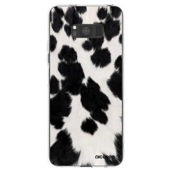 Picasee átlátszó szilikon tok az alábbi mobiltelefonokra Samsung Galaxy S8 G950F - Black Moo