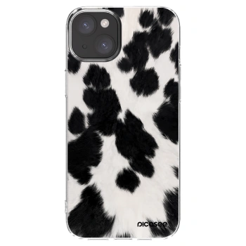 Picasee átlátszó szilikon tok az alábbi mobiltelefonokra Apple iPhone 15 Plus - Black Moo