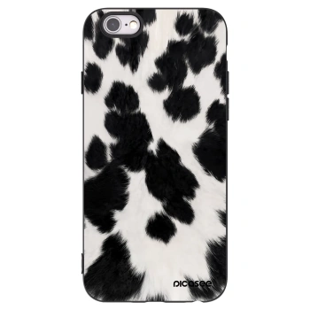 Picasee fekete szilikon tok az alábbi mobiltelefonokra Apple iPhone 6/6S - Black Moo