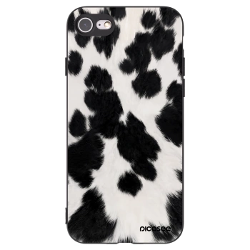 Picasee fekete szilikon tok az alábbi mobiltelefonokra Apple iPhone 7 - Black Moo