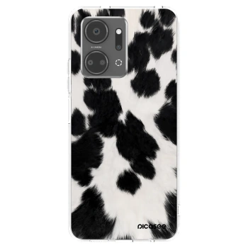 Picasee átlátszó szilikon tok az alábbi mobiltelefonokra Honor X7a - Black Moo
