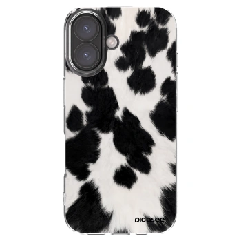 Picasee átlátszó szilikon tok az alábbi mobiltelefonokra Apple iPhone 16 - Black Moo