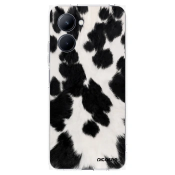 Picasee átlátszó szilikon tok az alábbi mobiltelefonokra Realme C33 (2023) - Black Moo
