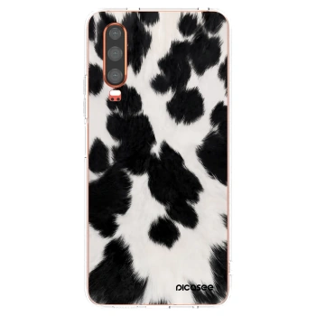Picasee átlátszó szilikon tok az alábbi mobiltelefonokra Huawei P30 - Black Moo