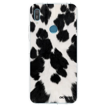 Picasee átlátszó szilikon tok az alábbi mobiltelefonokra Huawei Y6 2019 - Black Moo