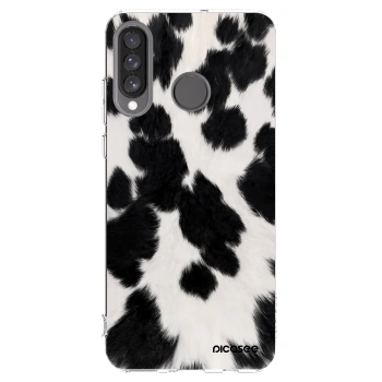 Picasee átlátszó szilikon tok az alábbi mobiltelefonokra Huawei P30 Lite - Black Moo