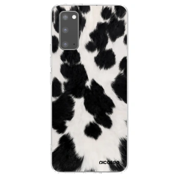 Picasee átlátszó szilikon tok az alábbi mobiltelefonokra Samsung Galaxy S20 G980F - Black Moo