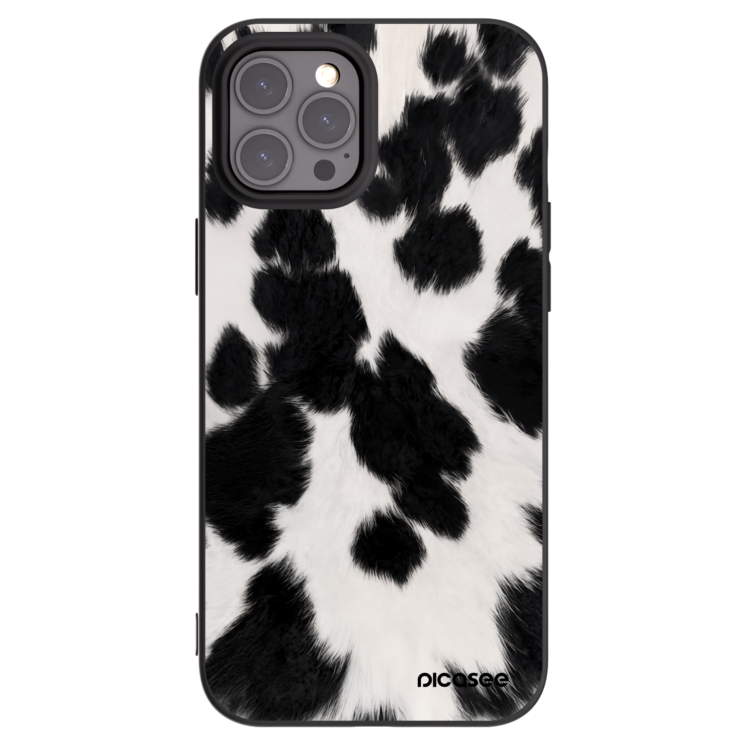 Picasee fekete szilikon tok az alábbi mobiltelefonokra Apple iPhone 12 Pro Max - Black Moo