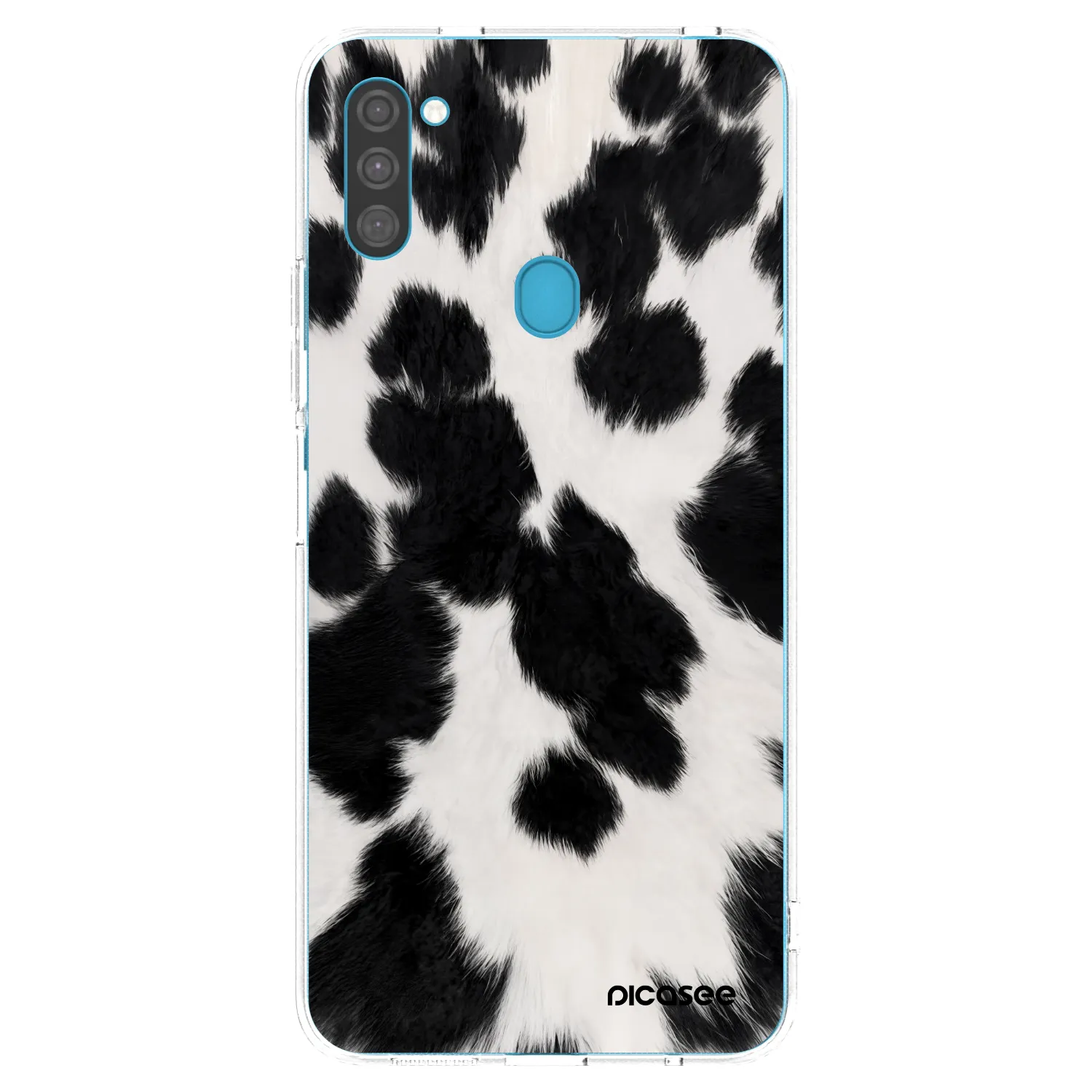 Picasee átlátszó szilikon tok az alábbi mobiltelefonokra Samsung Galaxy M11 - Black Moo