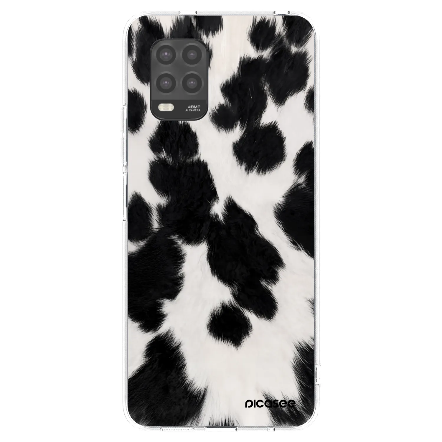 Picasee átlátszó szilikon tok az alábbi mobiltelefonokra Xiaomi Mi 10 Lite - Black Moo