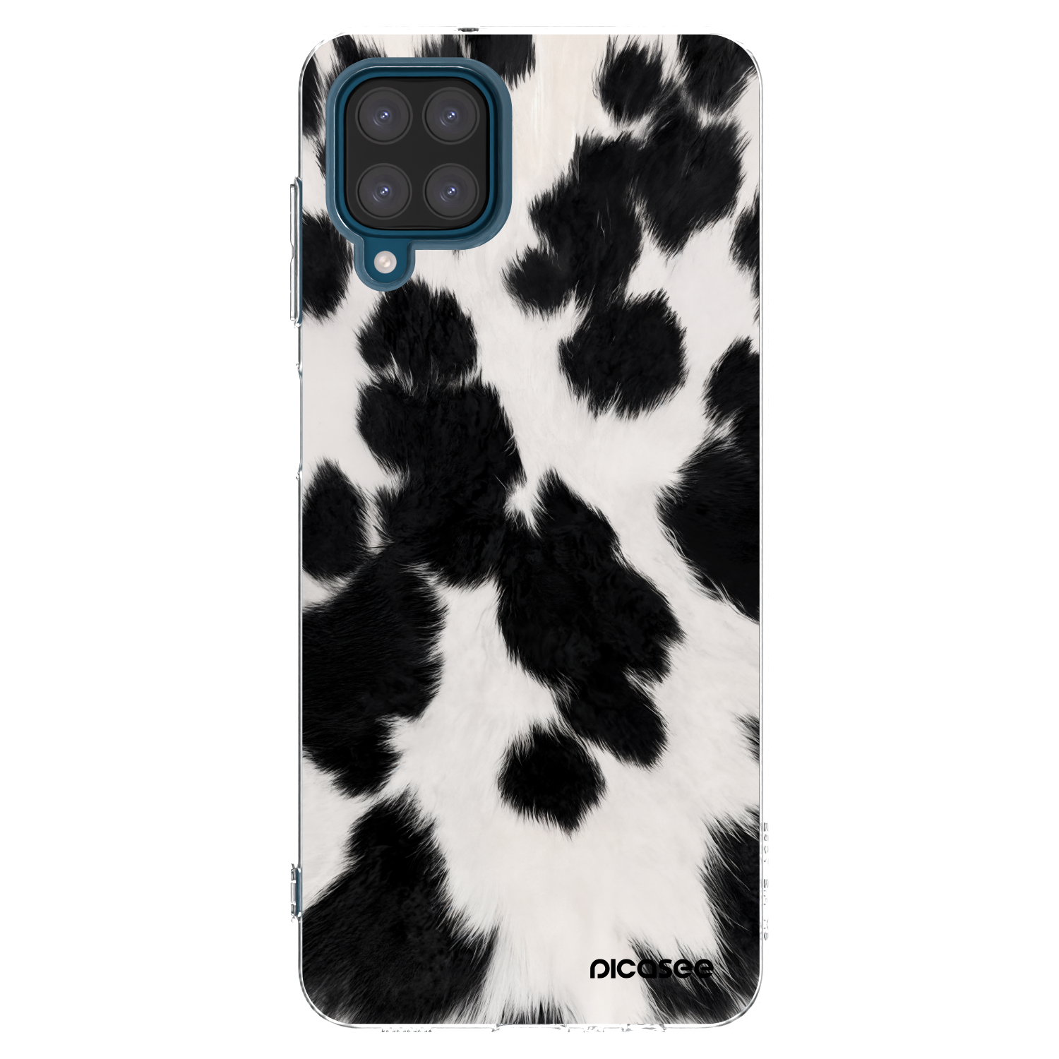 Picasee átlátszó szilikon tok az alábbi mobiltelefonokra Samsung Galaxy A12 A125F - Black Moo