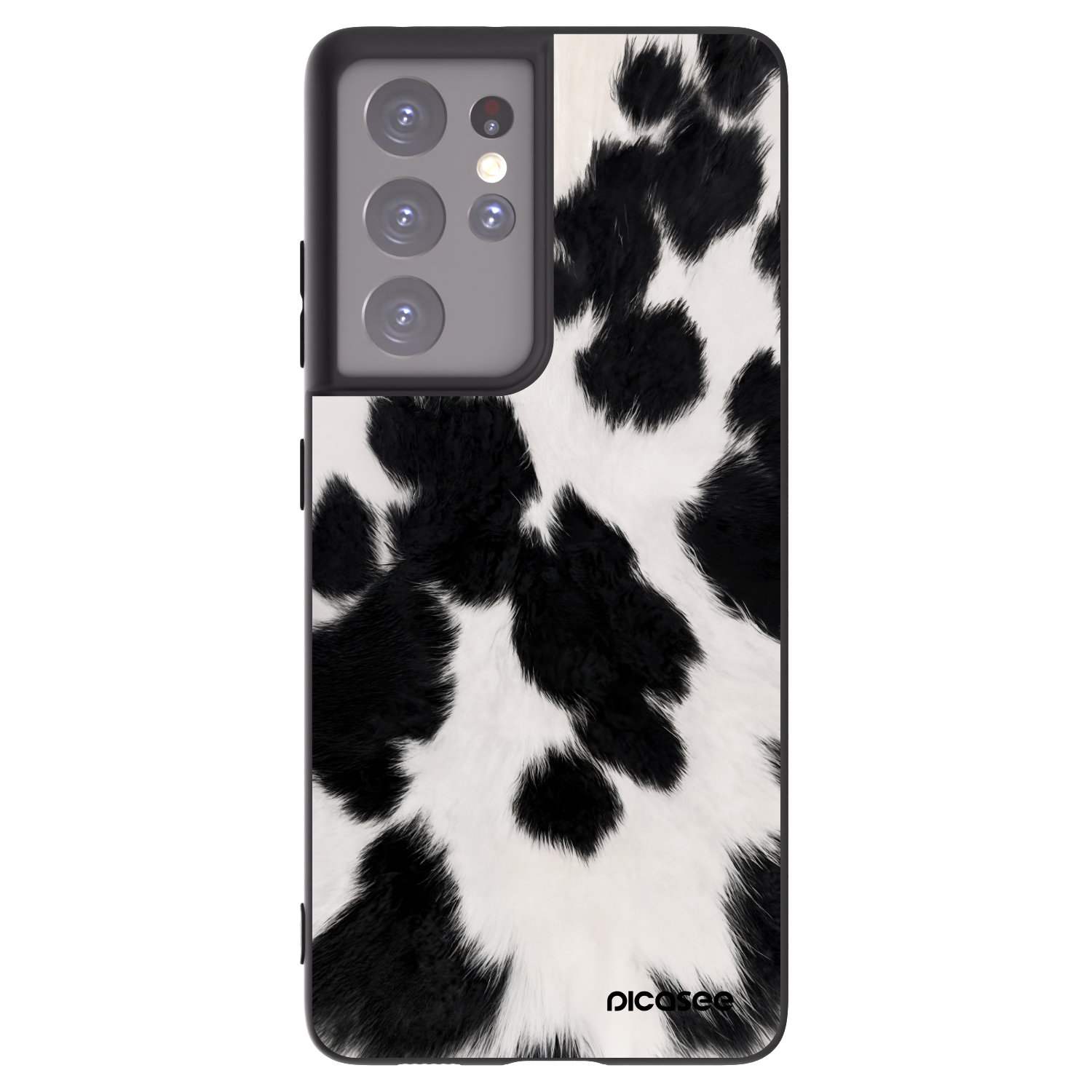 Picasee fekete szilikon tok az alábbi mobiltelefonokra Samsung Galaxy S21 Ultra 5G G998B - Black Moo