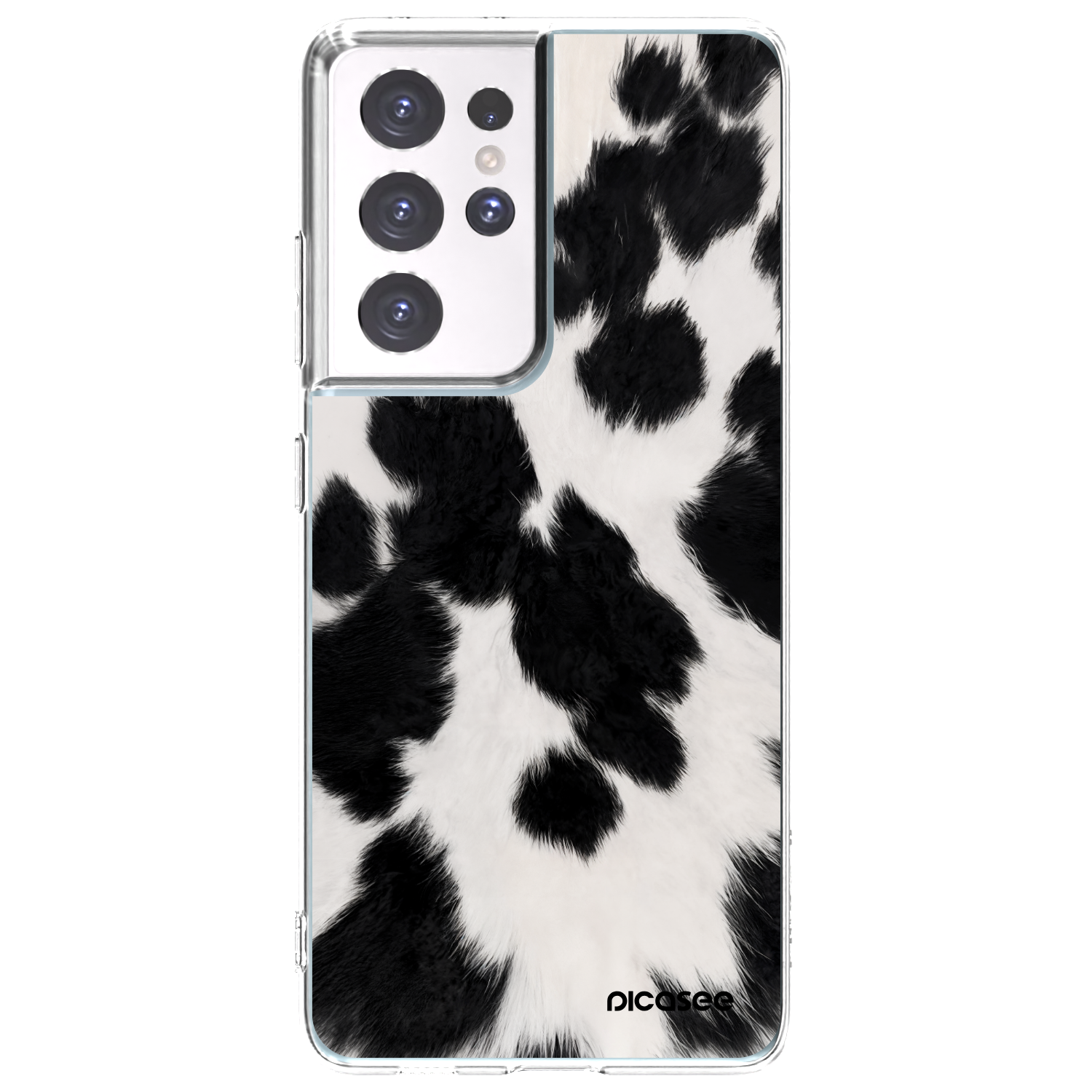 Picasee átlátszó szilikon tok az alábbi mobiltelefonokra Samsung Galaxy S21 Ultra 5G G998B - Black Moo