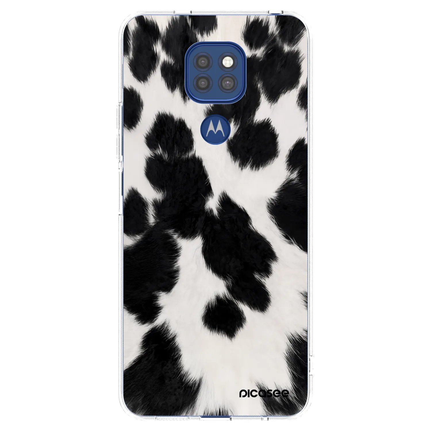 Picasee átlátszó szilikon tok az alábbi mobiltelefonokra Motorola Moto G9 Play - Black Moo