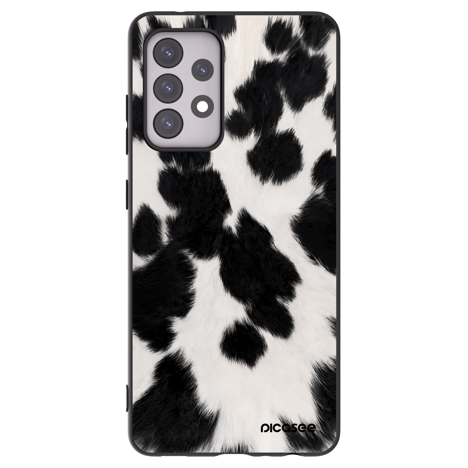 Picasee fekete szilikon tok az alábbi mobiltelefonokra Samsung Galaxy A52 5G A525F - Black Moo