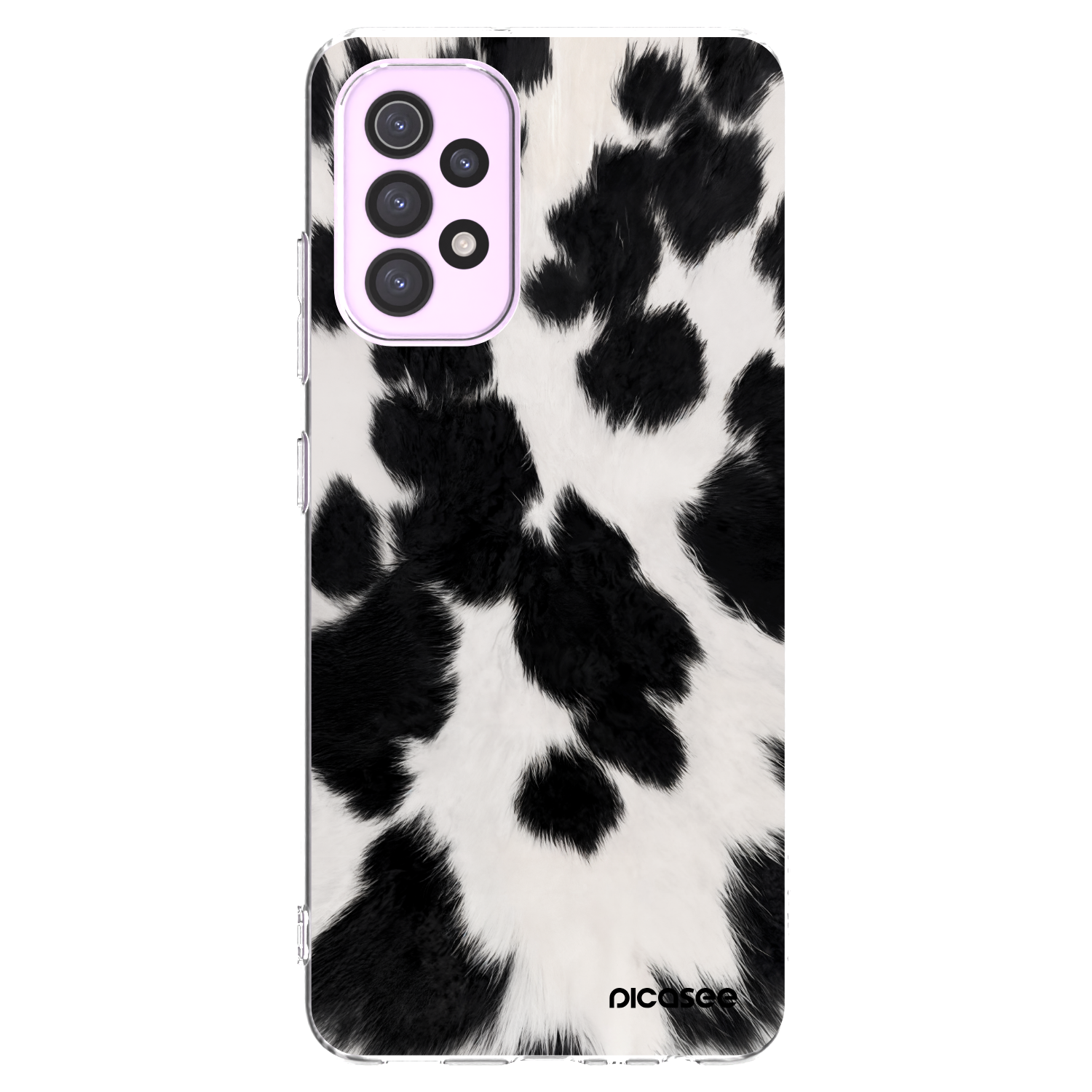 Picasee átlátszó szilikon tok az alábbi mobiltelefonokra Samsung Galaxy A32 5G A326B - Black Moo