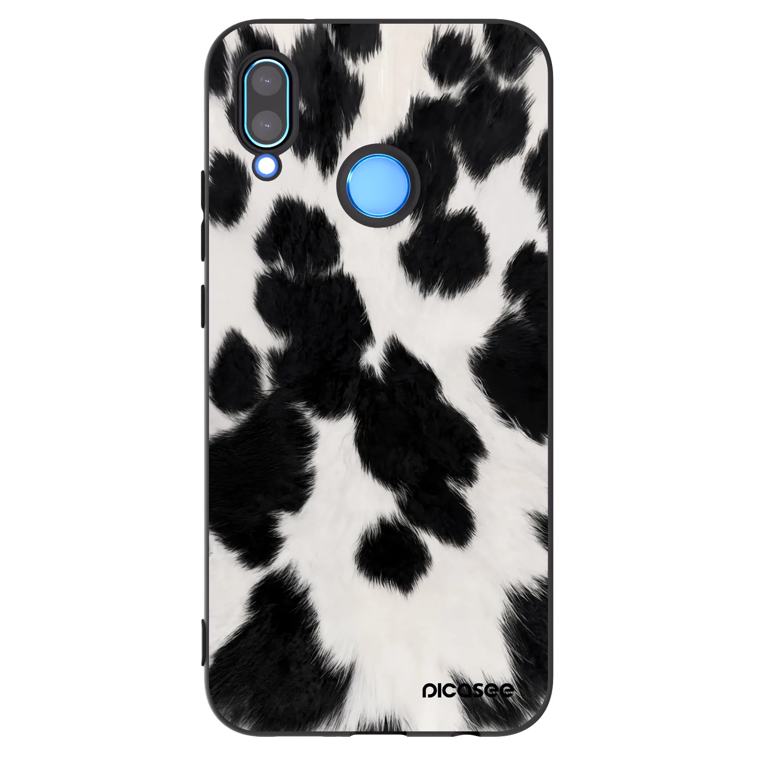 Picasee fekete szilikon tok az alábbi mobiltelefonokra Huawei P20 Lite - Black Moo