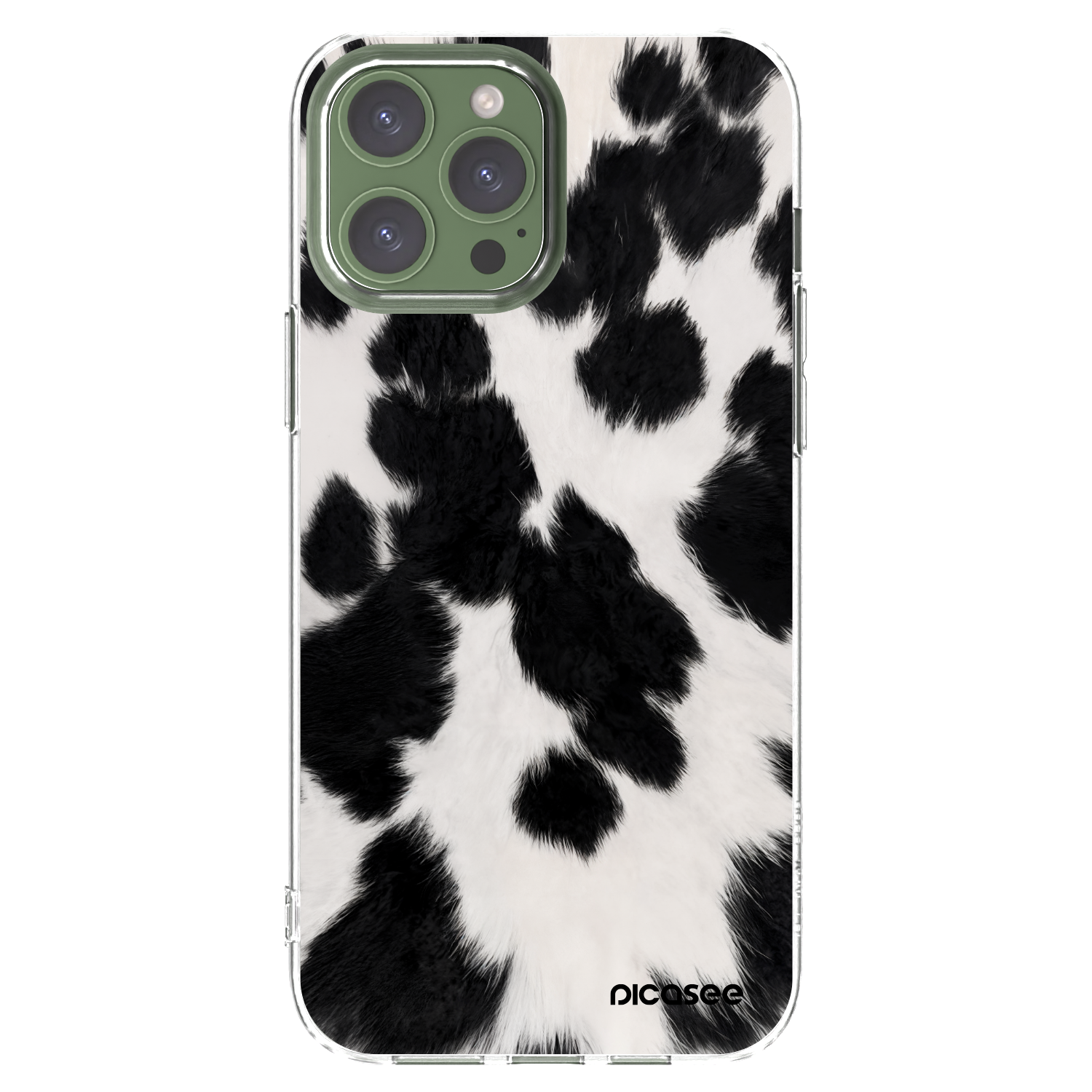 Picasee átlátszó szilikon tok az alábbi mobiltelefonokra Apple iPhone 13 Pro Max - Black Moo