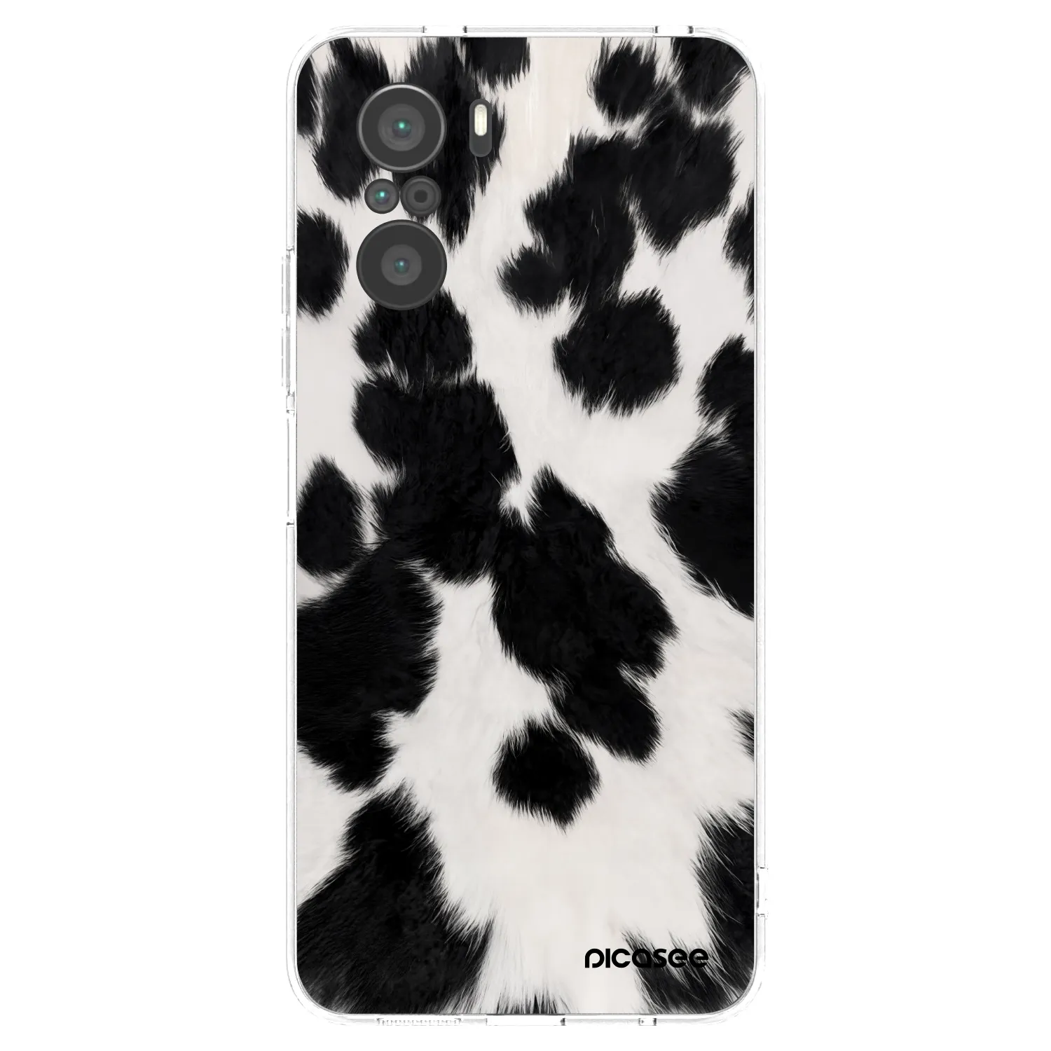 Picasee átlátszó szilikon tok az alábbi mobiltelefonokra Xiaomi Poco F3 - Black Moo