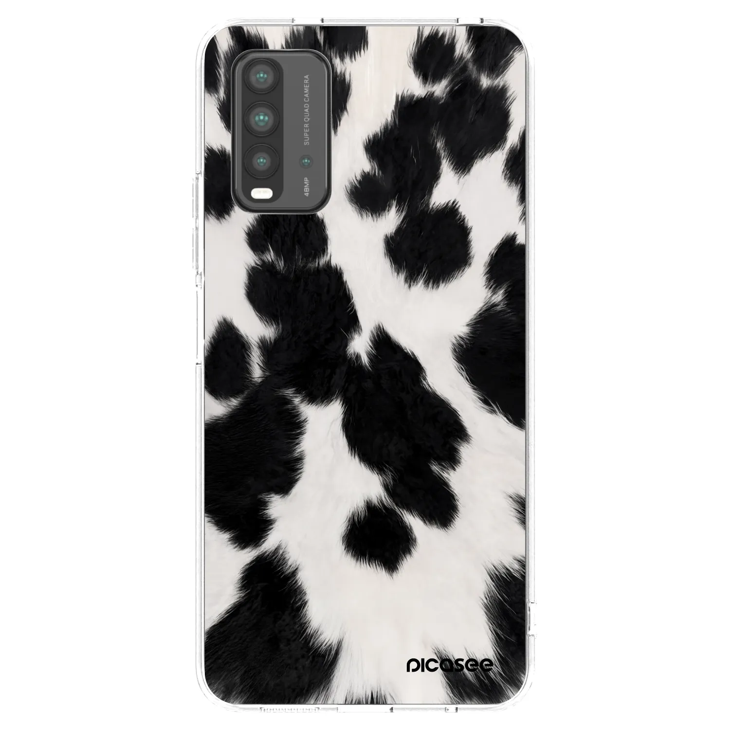 Picasee átlátszó szilikon tok az alábbi mobiltelefonokra Xiaomi Redmi 9T - Black Moo