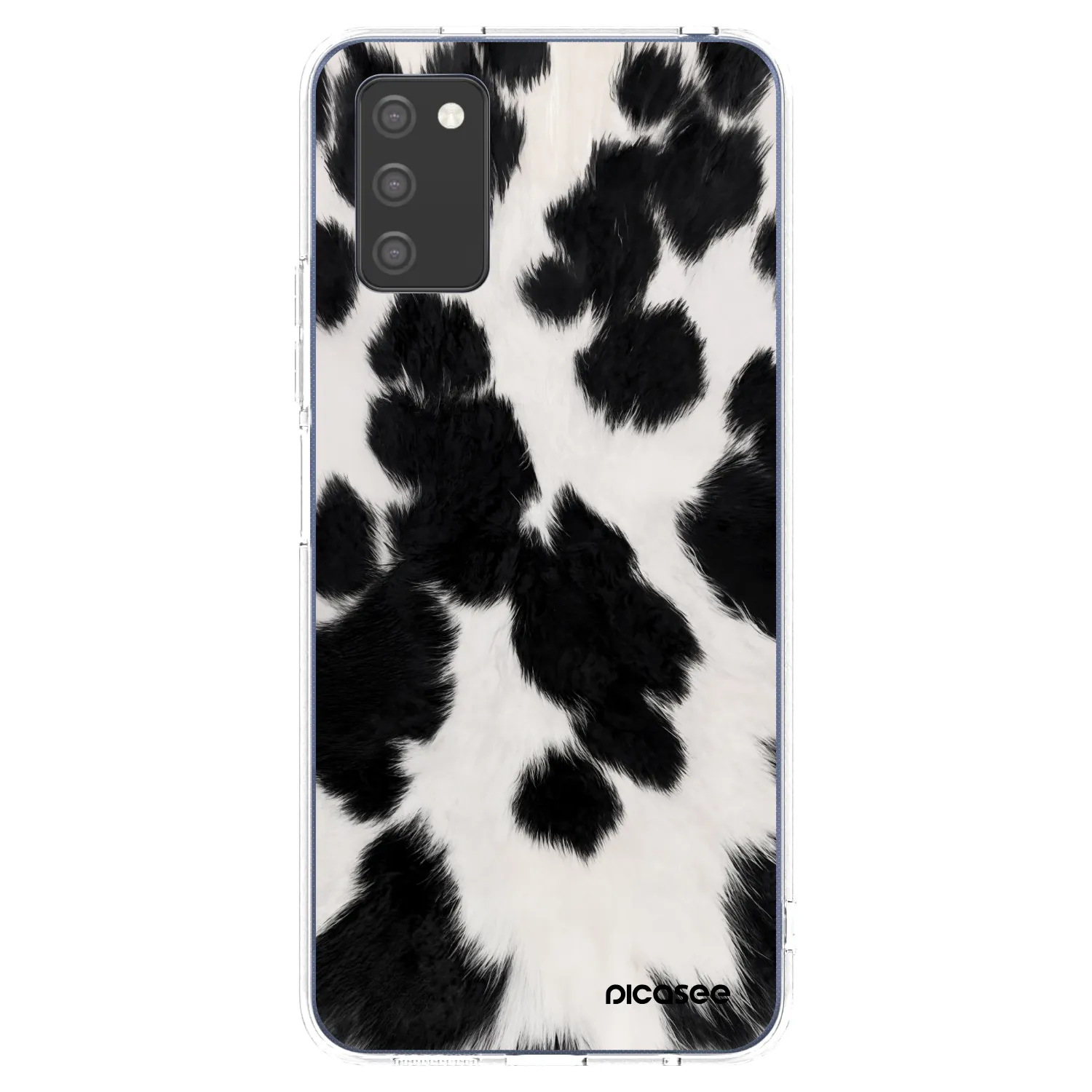 Picasee átlátszó szilikon tok az alábbi mobiltelefonokra Samsung Galaxy A02s A025G - Black Moo