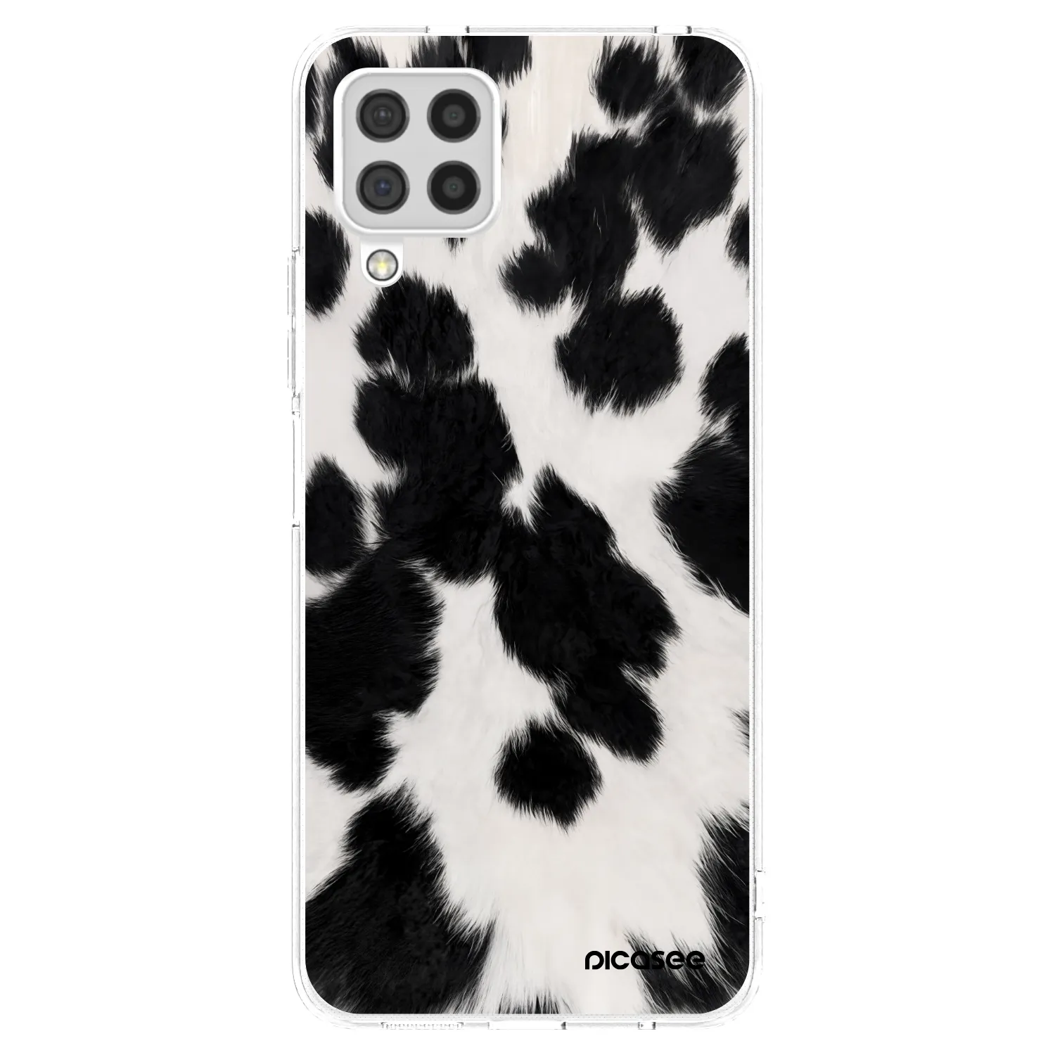 Picasee átlátszó szilikon tok az alábbi mobiltelefonokra Samsung Galaxy A22 A225F 4G - Black Moo