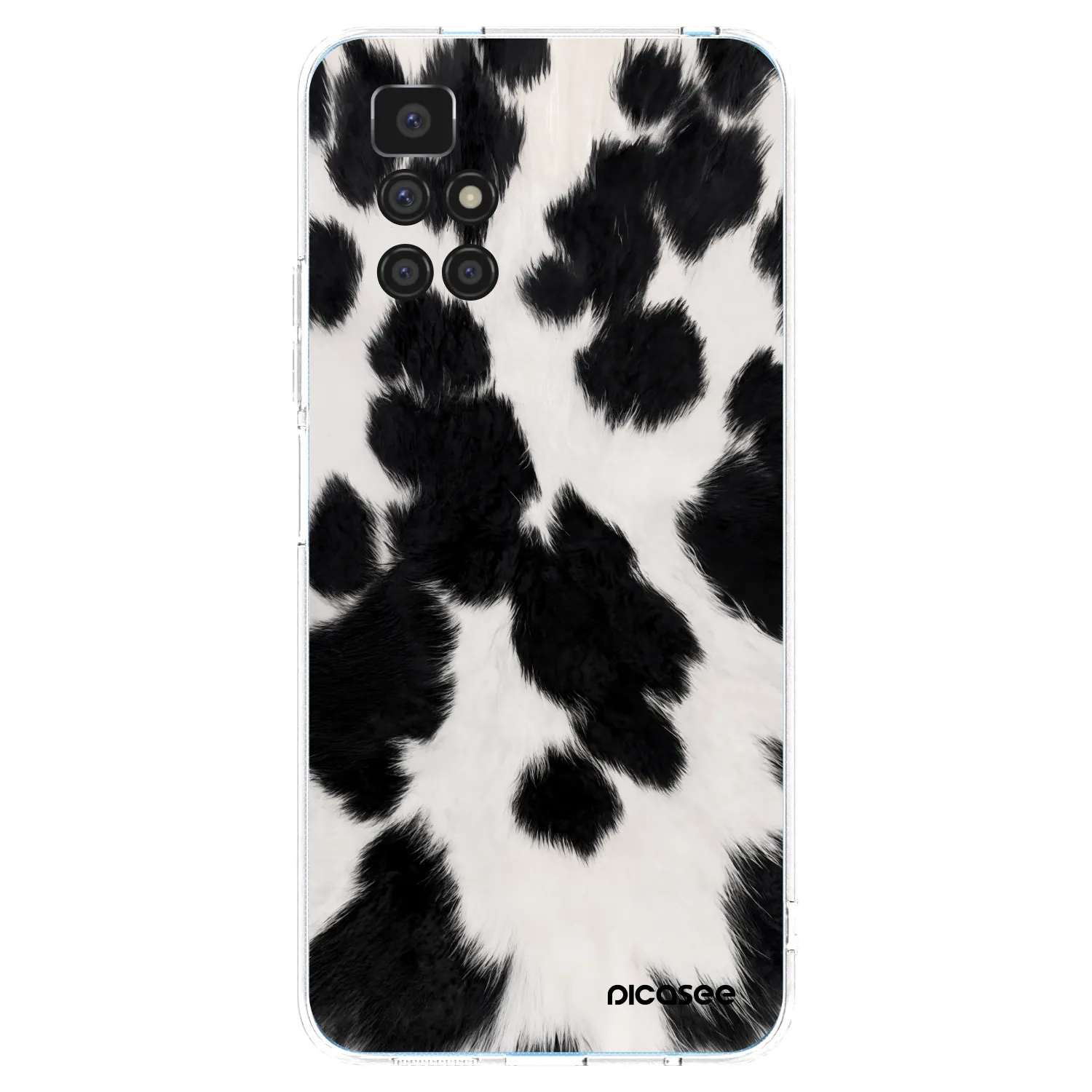 Picasee átlátszó szilikon tok az alábbi mobiltelefonokra Xiaomi Redmi 10 - Black Moo