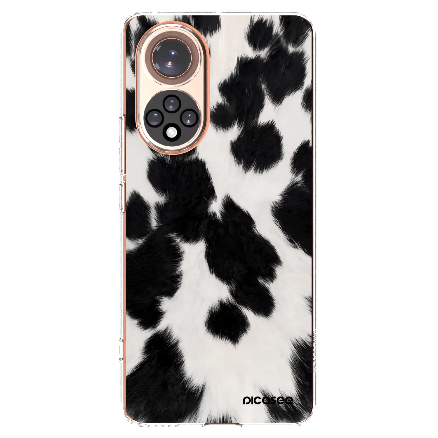 Picasee átlátszó szilikon tok az alábbi mobiltelefonokra Honor 50 5G - Black Moo