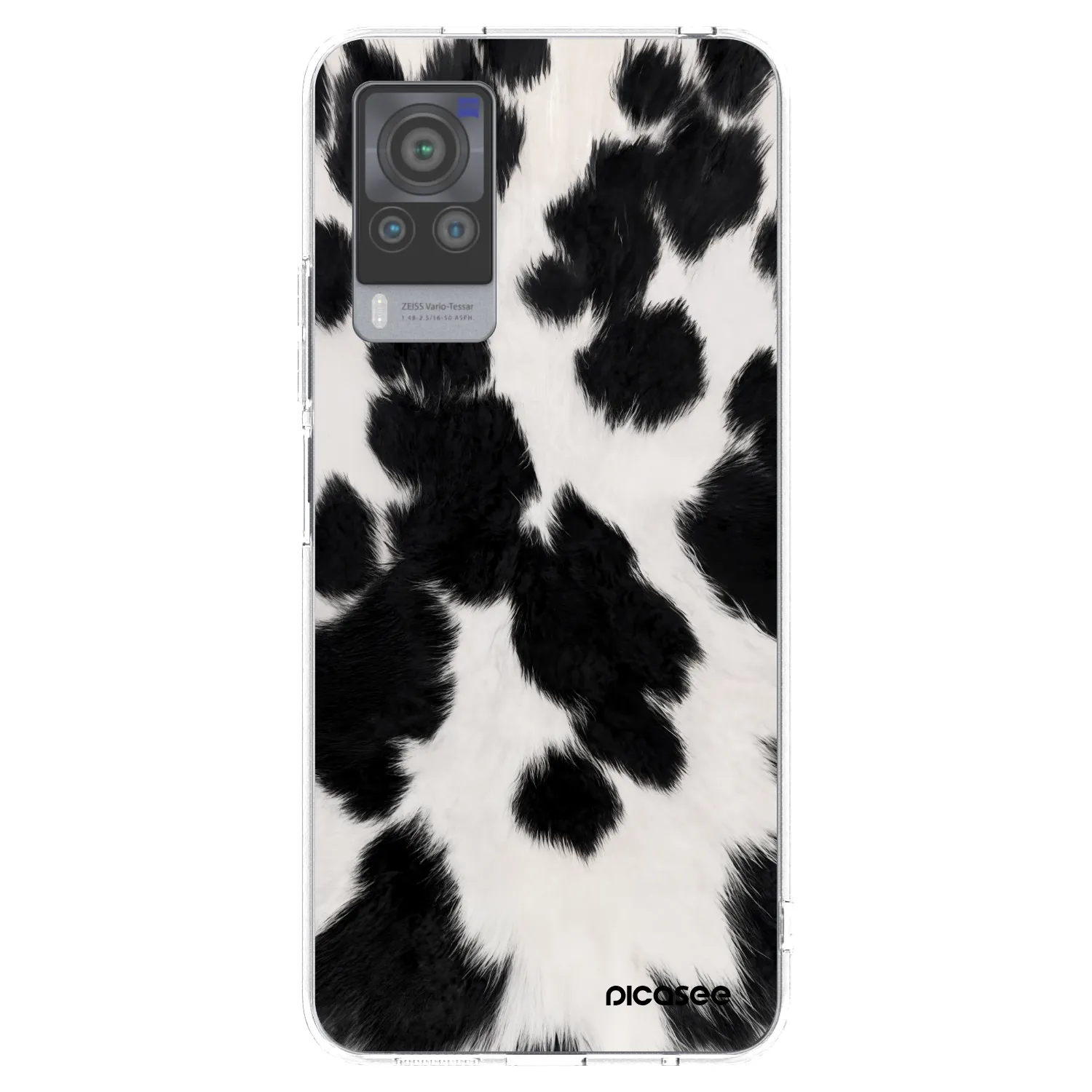 Picasee átlátszó szilikon tok az alábbi mobiltelefonokra Vivo X60 Pro 5G - Black Moo