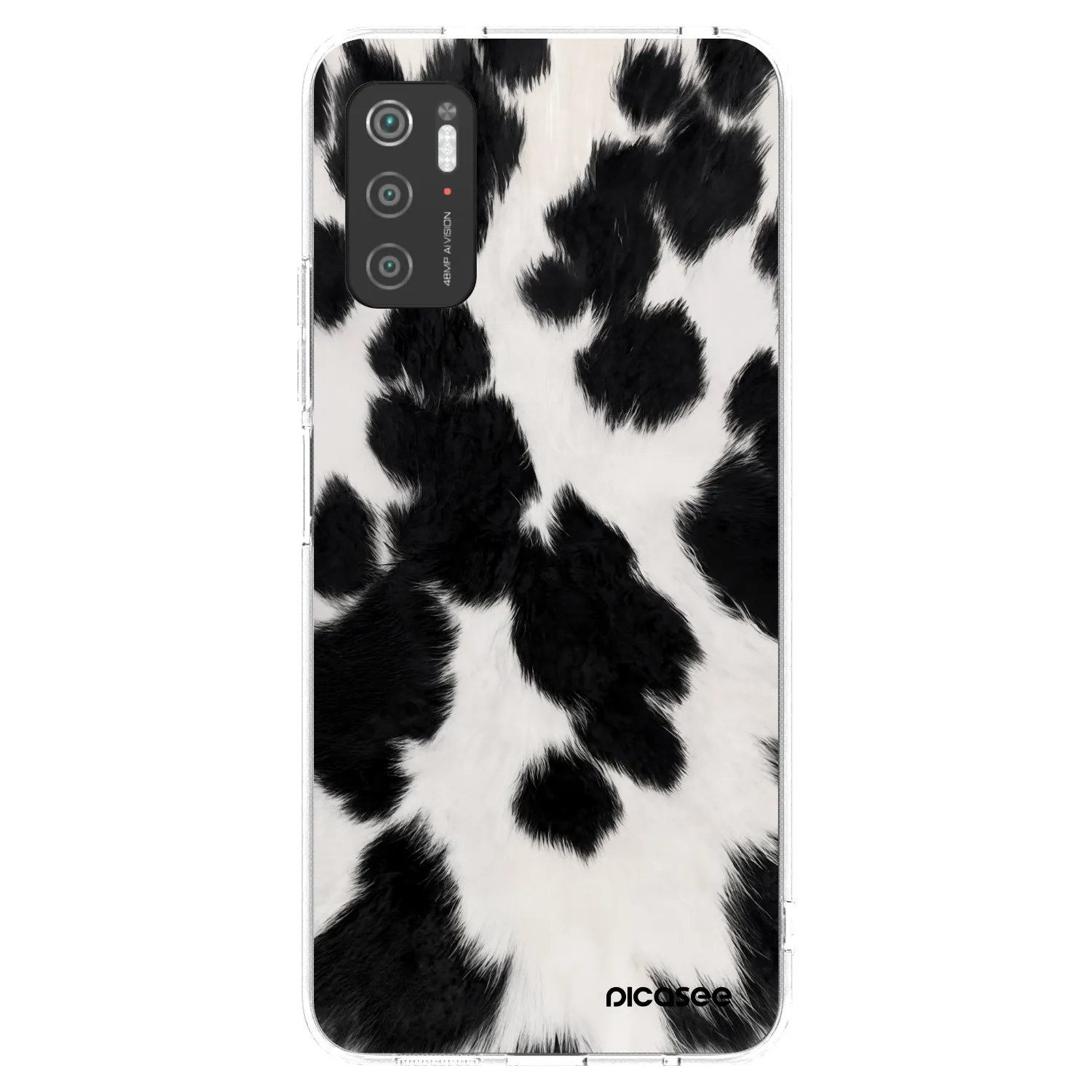 Picasee átlátszó szilikon tok az alábbi mobiltelefonokra Xiaomi Poco M3 Pro 5G - Black Moo
